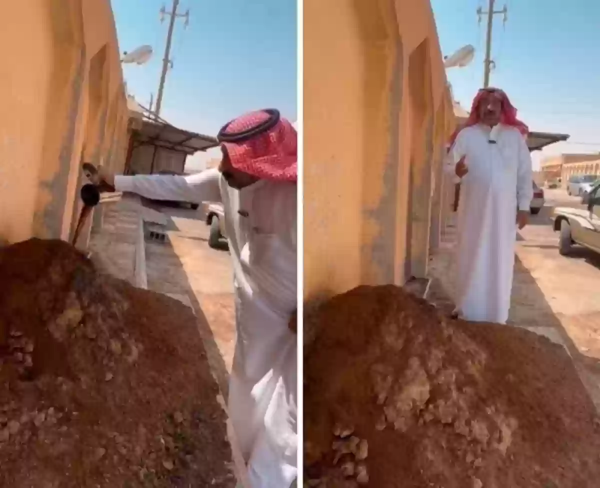 أهالي حفر الباطن يتركون بقايا القهوة أمام منازلهم