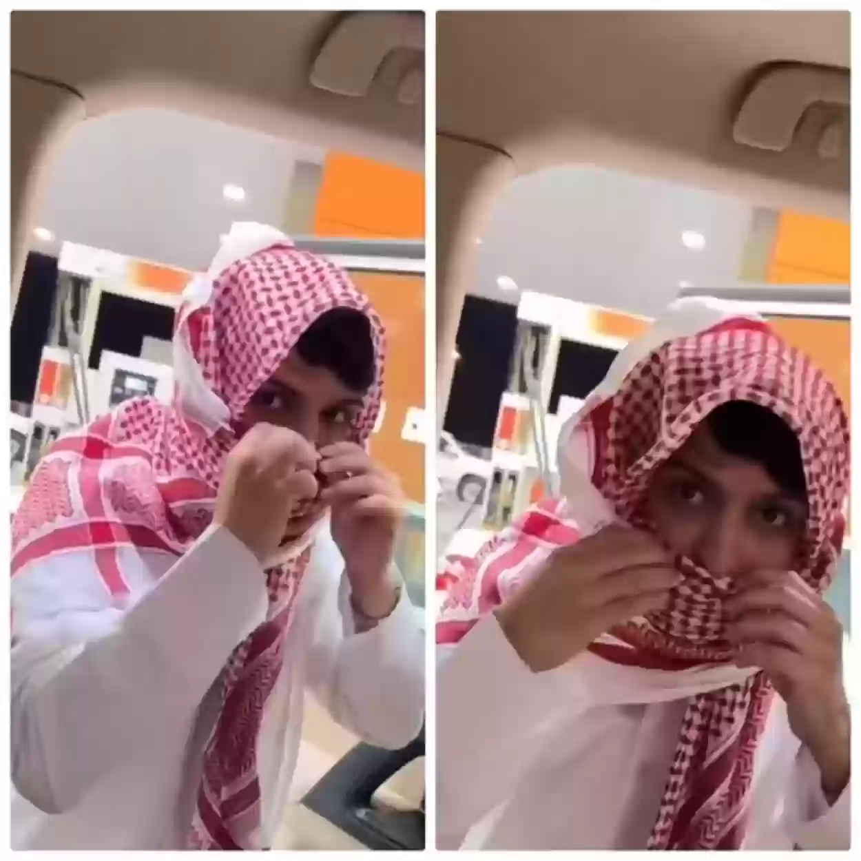 شاب كويتي يدخل ماكدونالدز متنكرًا بشماغه.. أبيع أم القضية بطني أهم!!